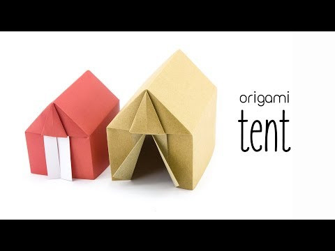 Origami Tent or House Tutorial - Paper Kawaii Origami Tent or House Tutorial - Paper Kawaii