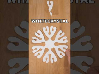 EASY PAPER  WHITECRYSTAL SNOWFLAKE ❄️ HOW TO MAKE PAPER CRAFT IDEAS EASY❄ INCLART
