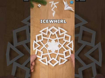 BEAUTIFUL PAPER ICEWHIRL SNOWFLAKE | BEST CHRISTMAS DECOR IDEAS INCLART