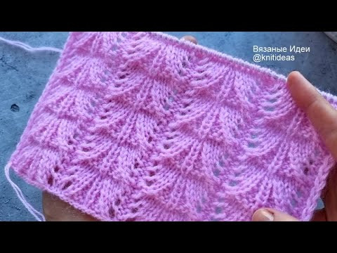 КРАСИВЫЙ ОРИГИНАЛЬНЫЙ УЗОР СПИЦАМИ! КРАСИВЫЙ ОРИГИНАЛЬНЫЙ УЗОР СПИЦАМИ!