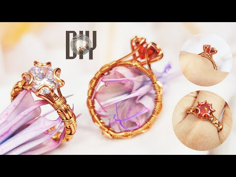 Heart prong ring | ring for love | faceted stone | DIY | tutorial making jewelry @LanAnhHandmade1007
