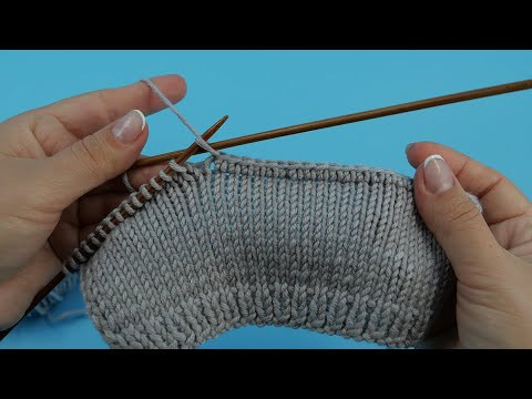 Уплотненный закрытый край спицами &ndash; как закрыть петли