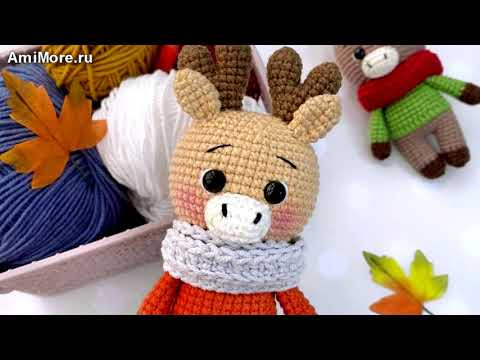 Амигуруми: схема Олень. Игрушки вязаные крючком - Free crochet patterns. Амигуруми: схема Олень. Игрушки вязаные крючком - Free crochet patterns.