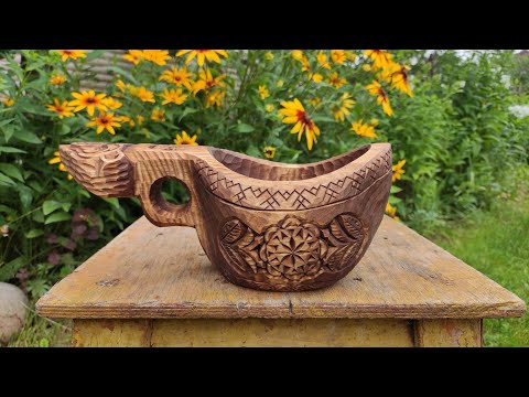 Вот это размерчик. Подарочная кружка-ковш. часть 2. Woodcarving Big Mug, Kuksa Вот это размерчик. Подарочная кружка-ковш. часть 2. Woodcarving Big Mug, Kuksa