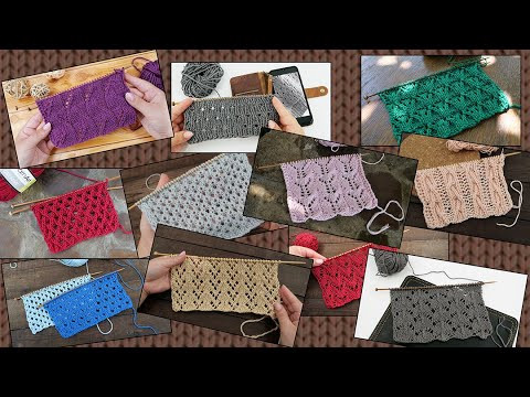 Ажурные узоры спицами Ажурные узоры спицами