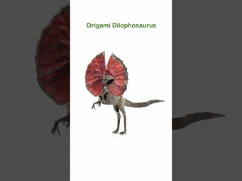 The World's Best Origami Dilophosaurus #jurassicpark #dinosaur #origami #shorts