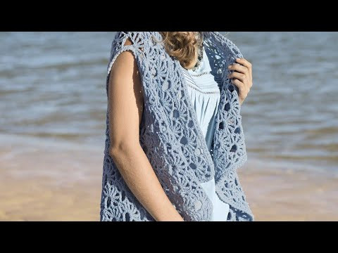 Crochet pattern for summer openwork vest - Узор крючком для летнего ажурного жилета Crochet pattern for summer openwork vest - Узор крючком для летнего ажурного жилета