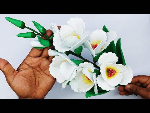 Home Decoration Flower Making With Foam Paper - Wall Hanging Craft Ideas Flowers Home Decoration Flower Making With Foam Paper - Wall Hanging Craft Ideas Flowers