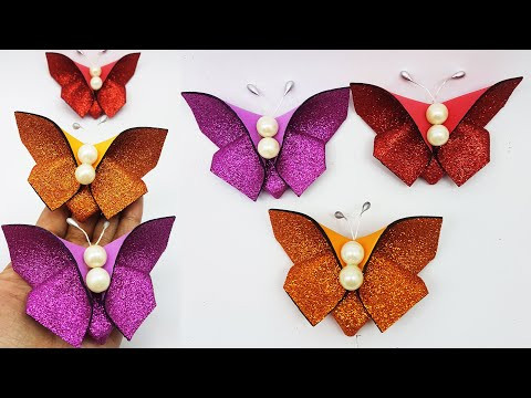 Easy Foam Paper Butterfly Wall Decoration - How to Make Paper Butterfly (5 minutes craft) Easy Foam Paper Butterfly Wall Decoration - How to Make Paper Butterfly (5 minutes craft)