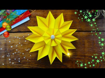 Объемная 3D снежинка из бумаги❄️ Декор комнаты на НОВЫЙ ГОД!