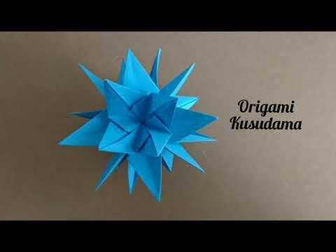Origami Lance Kusudama/ Paper 24-Point Star Ball Origami Lance Kusudama/ Paper 24-Point Star Ball