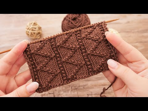 Теневой узор Зиг-заг спицами ⚕ Zig-Zag knitting pattern Теневой узор Зиг-заг спицами ⚕ Zig-Zag knitting pattern