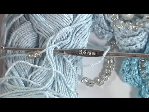 Очень ПРОСТО и БЫСТРО вяжем крючком с БИСЕРОМ/Самые знакомые ЦВЕТЫ связаны НЕОБЫЧНО