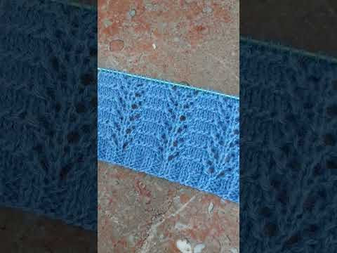 Просто и красиво. Ажурный узор спицами для джемпера, туники. Просто и красиво. Ажурный узор спицами для джемпера, туники.