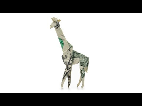 Origami Dollar Bill Giraffe tutorial (John Montroll) 折り紙 キリン $1 money billete Origami Dollar Bill Giraffe tutorial (John Montroll) 折り紙 キリン $1 money billete