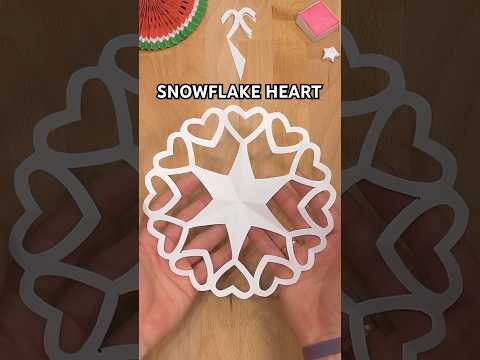 ♥️DIY SNOWFLAKE WITH HEARTS TUTORIAL | CHRISTMAS CRAFTS INCL ART ♥️DIY SNOWFLAKE WITH HEARTS TUTORIAL | CHRISTMAS CRAFTS INCL ART