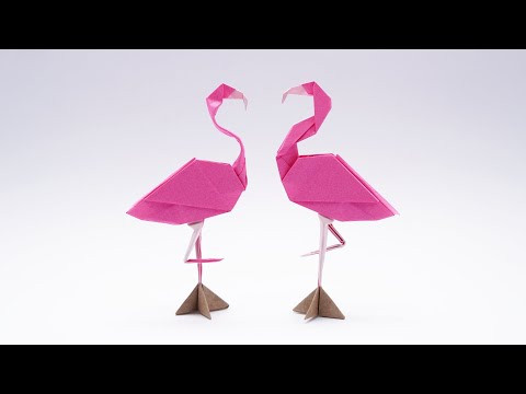 ORIGAMI FLAMINGO ORIGAMI FLAMINGO