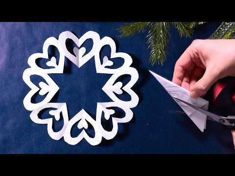 Как сделать снежинку из бумаги ❄️ Пошагово Вырезание из бумаги для принтера на Рождество и Новый год Как сделать снежинку из бумаги ❄️ Пошагово Вырезание из бумаги для принтера на Рождество и Новый год