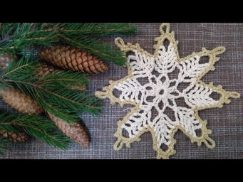 How to Crochet motif Snowflake Crochet - for Beginners CROCHET