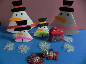 ☃️Снеговик. Простая поделка снеговик☃️.Новогодняя поделка