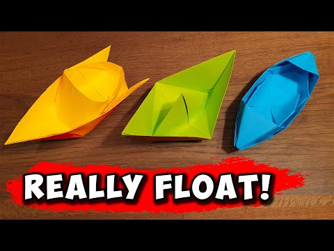 How To Make 5 EASY Paper Boats That FLOAT - Origami How To Make 5 EASY Paper Boats That FLOAT - Origami