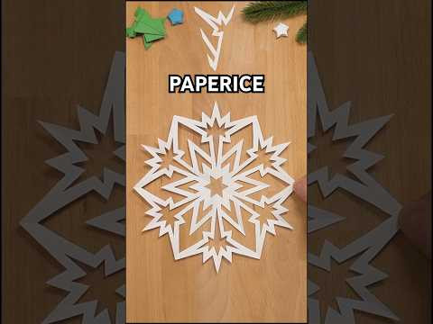 PAPERICE SNOWFLAKE CUTTING GUIDE | STEP-BY-STEP INCLART #origami