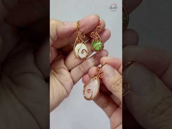 Drop Pendant - Free tutorial video link above the title   #shortsvideo  #stonebeads #jewelry