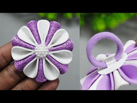 Amazing Flower HAIR Accessories from EVA Foam Sheet I DIY Hair Clips Band Amazing Flower HAIR Accessories from EVA Foam Sheet I DIY Hair Clips Band