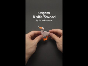 ORIGAMI KNIFE/SWORD (Jo Nakashima) - #shorts