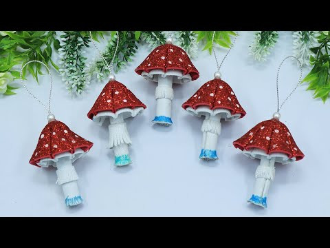 Easy Mushrooms and Christmas Trees, Christmas Toys from Foamiran Easy Mushrooms and Christmas Trees, Christmas Toys from Foamiran