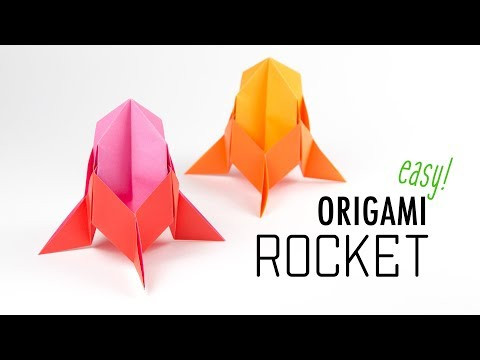 Easy Origami Rocket Spaceship Tutorial - DIY - Paper Kawaii Easy Origami Rocket Spaceship Tutorial - DIY - Paper Kawaii