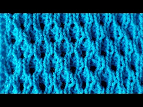 Красивый ажурный узор спицами. Вяжем топ, маечку . Красивый ажурный узор спицами. Вяжем топ, маечку .