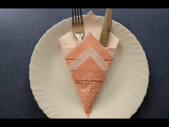 Napkin folding tutorial | Как красиво сложить салфетки на праздничный стол | ナプキン折りたたみチュートリアル