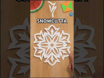 PAPER SNOWCUTTA SNOWFLAKE FOR CHRISTMAS DECORATIONS ❄️ EASY CHRISTMAS DIY PAPERCRAFT ❄ INCLART