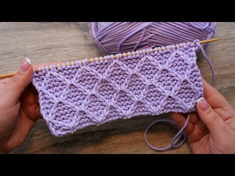 Узор «Лавровый венок - Ромбы» спицами ⭐ « Laurel wreath» knitting pattern Узор «Лавровый венок - Ромбы» спицами ⭐ « Laurel wreath» knitting pattern