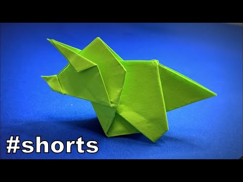 How to Make a Paper Dinosaur Triceratops | Origami Dinosaur Triceratops | Easy Origami ART #shorts How to Make a Paper Dinosaur Triceratops | Origami Dinosaur Triceratops | Easy Origami ART #shorts