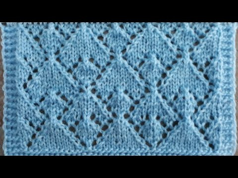 "Ажурные ромбы" Узор спицами для кардигана, джемпера, платья, жилета. "Ажурные ромбы" Узор спицами для кардигана, джемпера, платья, жилета.