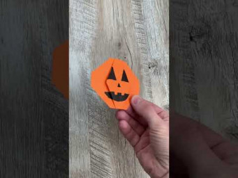 Origami Halloween | Paper Pumpkin | Origami Pumpkin #shorts