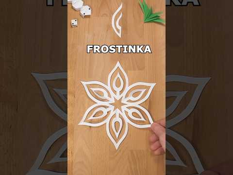 DIY PAPER FROSTINKA SNOWFLAKE TUTORIAL ❄️ HOW TO MAKE A SNOWFLAKE OUT OF PAPER INCLART