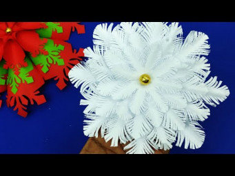 Christmas Snowflakes | Christmas Decoration Ideas With Paper Snowflakes | DIY Crafts