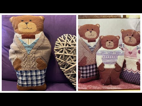 #305.Dimensions Bear Hugs-медведь папа Chester/Смотрим всю семейку/Разбор шовчиков, сборка медведя