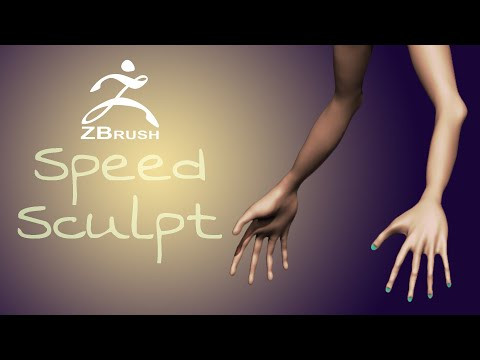 Speed Sculpt как я лепила руки персонажа zbrush