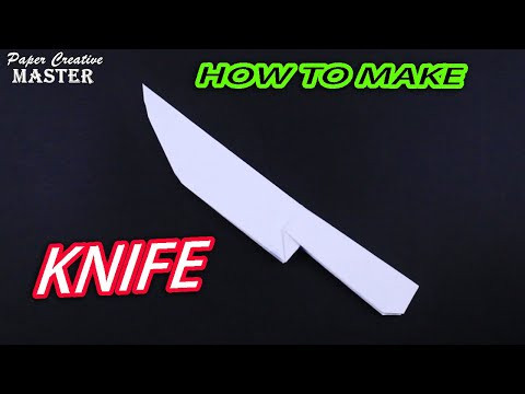 How to make a knife out of paper How to make a knife out of paper