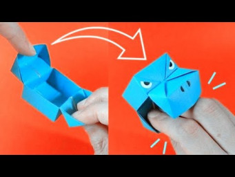 How To Make A Cute Dinosaur Paper Box, Origami Dinosaur T-rex BOX