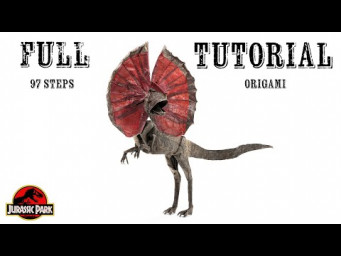 Origami Dilophosaurus (Juanfran Carrillo) The Ultimate Tutorial | Jurassic Park