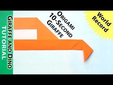 10-Second Origami Giraffe 