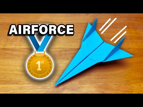 Origami Airforce Paper Airplane | Easy Tutorial! Origami Airforce Paper Airplane | Easy Tutorial!