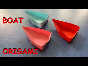 Лодка оригами из бумаги | Paper boat origami
