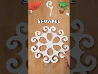 SNOWREL SNOWFLAKE CUTTING GUIDE | HOW TO MAKE A SNOWFLAKE OUT OF PAPER ❄ INCLART #diy