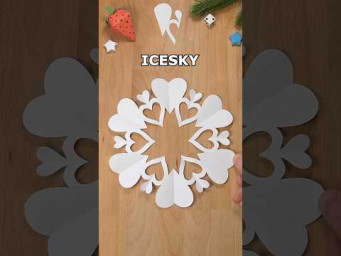 SIMPLE SNOWFLAKE ICESKY PAPER CUTTING | HOW TO MAKE A SNOWFLAKE OUT OF PAPER ❄ INCLART